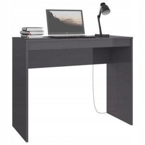 Biurko Komputerowe Stolik Meble Laptop Szare 90cm
