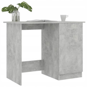 Biurko Komputerowe Stolik Szare 100x50x76 Szkolne