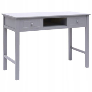 Biurko Komputerowe Stolik Szare 110x45x76 Szkolne