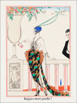 Laissez-moi-feule! from Les Feuillets d’Art, George Barbier - plakat 30x40
