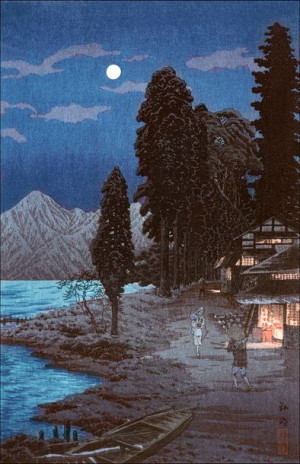 Lake Chūzenji, Hiroaki Takahashi - plakat 100x70 cm