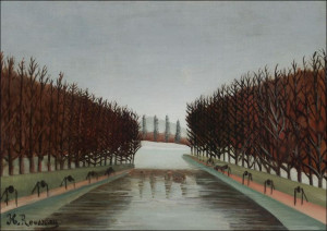Le canal, Henri Rousseau - plakat 42x29,7 cm