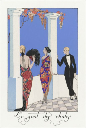 Le gout des chales: France XXe siècle, George Barbier - plakat 59,4x84,1 cm