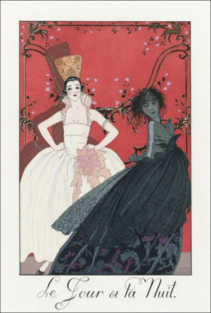 Le Jour et la Nuit, George Barbier - plakat 30x40 cm