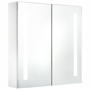 Szafka Łazienkowa Z Lustrem Wisząca Biała Led 60cm