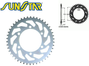 Zębatka Tył Sunstar Stalowa Sunr1-5474-46