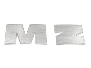 Naklejka Mz Literka Srebrna Aluminiowa Dl