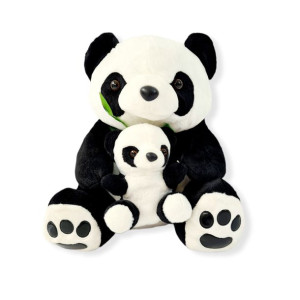 Duży Miś Gigant Maskotka pluszowa Panda z dzieckiem 50 cm