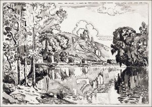 Les Andelys on a Summer Morning, Paul Signac - plakat 29,7x21 cm