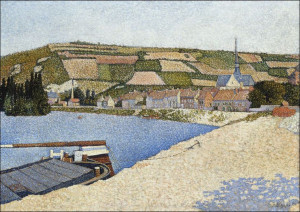 Les Andelys, Côte d’Aval, Paul Signac - plakat 84,1x59,4 cm