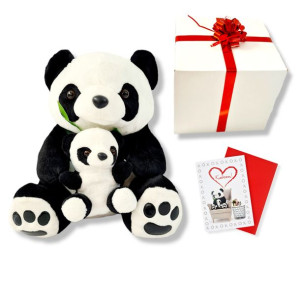 Wielka Panda z dzieckiem MIŚ Gigant 50 cm + Pakowanie prezentowe