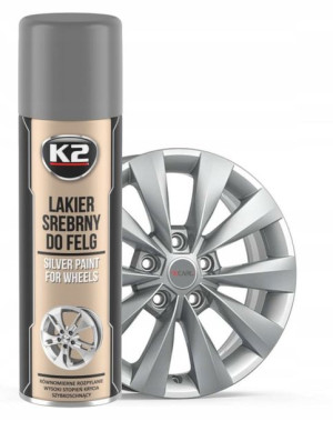 K2 Lakier Do Malowania Felg Srebrny Spray 500 Ml