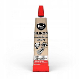 K2 Silikon Czerwony Luz +350°c 21 G