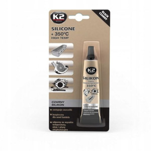 K2 Silikon Czarny Blister +350°c 21 G