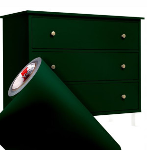 Folia Okleina Meblowa 50cm BUTELKOWY ZIELONY MAT