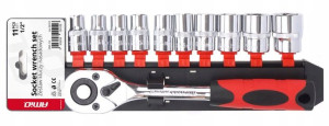 Klucze nasadowe zestaw 11 szt 1/2" 10-24mm
