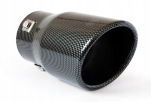 Końcówka tłumika stal nierdzewna CARBON 48 - 65 mm
