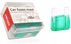 Bezpieczniki samochodowe MAXI 10szt 30A