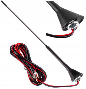 Antena samochodowa 40cm ze wzmacniaczem
