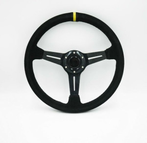 Kierownica Zamszowa Z Odsadzeniem Kjs Drift 350mm