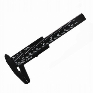 Suwmiarka Miara Plastikowa Czarna 8cm Precyzyjna