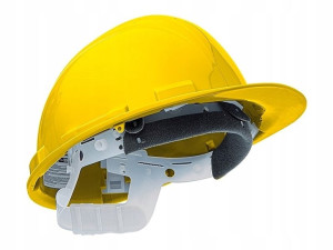 Kask Ochronny Hdpe Regulowany 53-63cm Ce Żółty