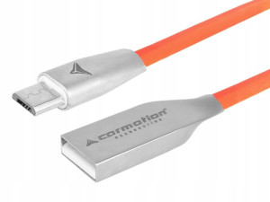 Kabel microUSB do ładowania 120 cm pomarańczowy