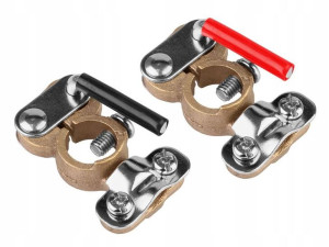 Klemy Mosiężne Samozaciskowe 6-12-24v 600a +/-