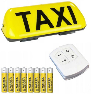 Bezprzewodowa Lampa Kogut Taxi Led Na Pilota Mega