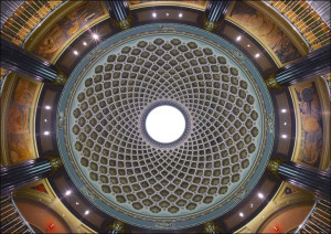 Lobby ceiling, U.S. Custom House, Philadelphia, Pennsylvania., Carol Highsm