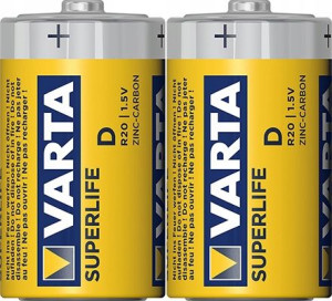 2x Bateria Varta Superlife R20 1,5v Cynkowa Folia