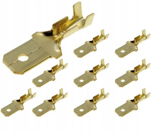 Konektor Konektory Męski Męskie 4,8 X 0,5 Mm X10