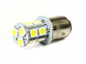Żarówka P21W 12V 13x SMD 5050 LED zimna biel