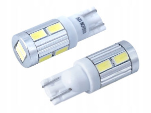 Hq Żarówka Led Vision W5w T10 12v 10xsmd Canbus X1