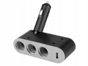 Rozdzielacz Zapalniczki Łamany X3 + 1xusb
