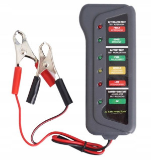 Tester akumulatora i alternatora 12V + kable 6 FUN