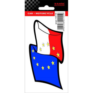 AVISA Naklejka Flaga Euro-Pl POLSKA 13 x 6,5 cm