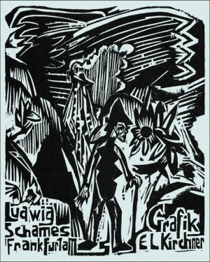 Ludwig Schames, Frankfurt am, Ernst Ludwig Kirchner - plakat 61x91,5 cm