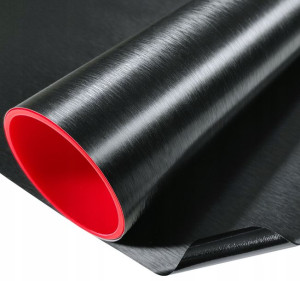 Folia Czarne Szczotkowane Aluminium Hq Fv 152x 3m