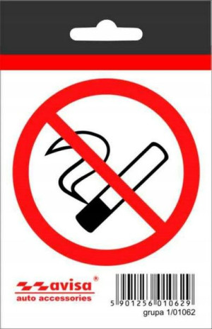 Naklejka Nalepka TAXI ZAKAZ PALENIA DONT SMOKE