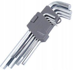 KLUCZE IMBUSOWE Inbusowe 9SZT 1,5-10 mm 180mm
