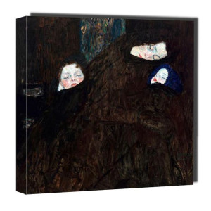 Matka z dwójką dzieci, Gustav Klimt - obraz na płótnie 50x50 cm