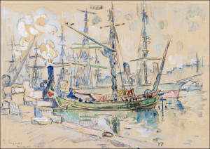 Marseille, Paul Signac - plakat 60x40 cm
