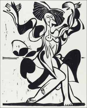 Mary Wigman’s Dance, Ernst Ludwig Kirchner - plakat 40x50 cm