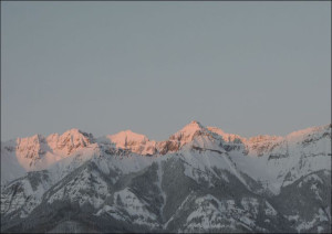 Mountain-sunset, Carol Highsmith - plakat 30x20 cm