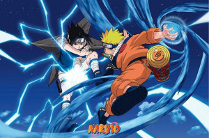 Naruto i Sasuke - plakat 91,5x61 cm