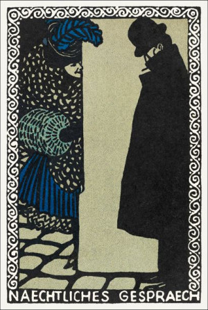 Nightly Conversations, Moriz Jung - plakat 29,7x42 cm