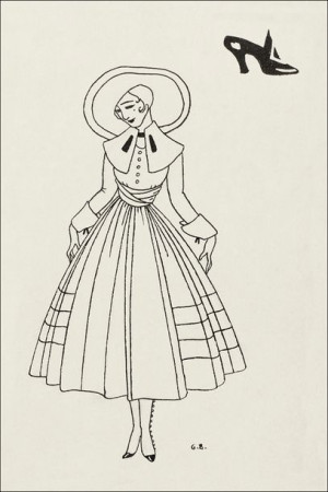 No. 8, 9, p. 26. from Gazette du Bon Ton, 2e année, George Barbier - plakat