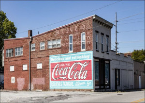 Old Coca-Cola sign on a brick building in Lafayette, Indiana., Carol Highsm