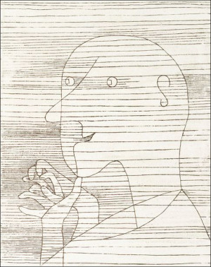Old Man Counting on his Fingers, Paul Klee - plakat 40x50 cm